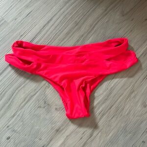 Pink cheeky Mikoh bottom with side cut out